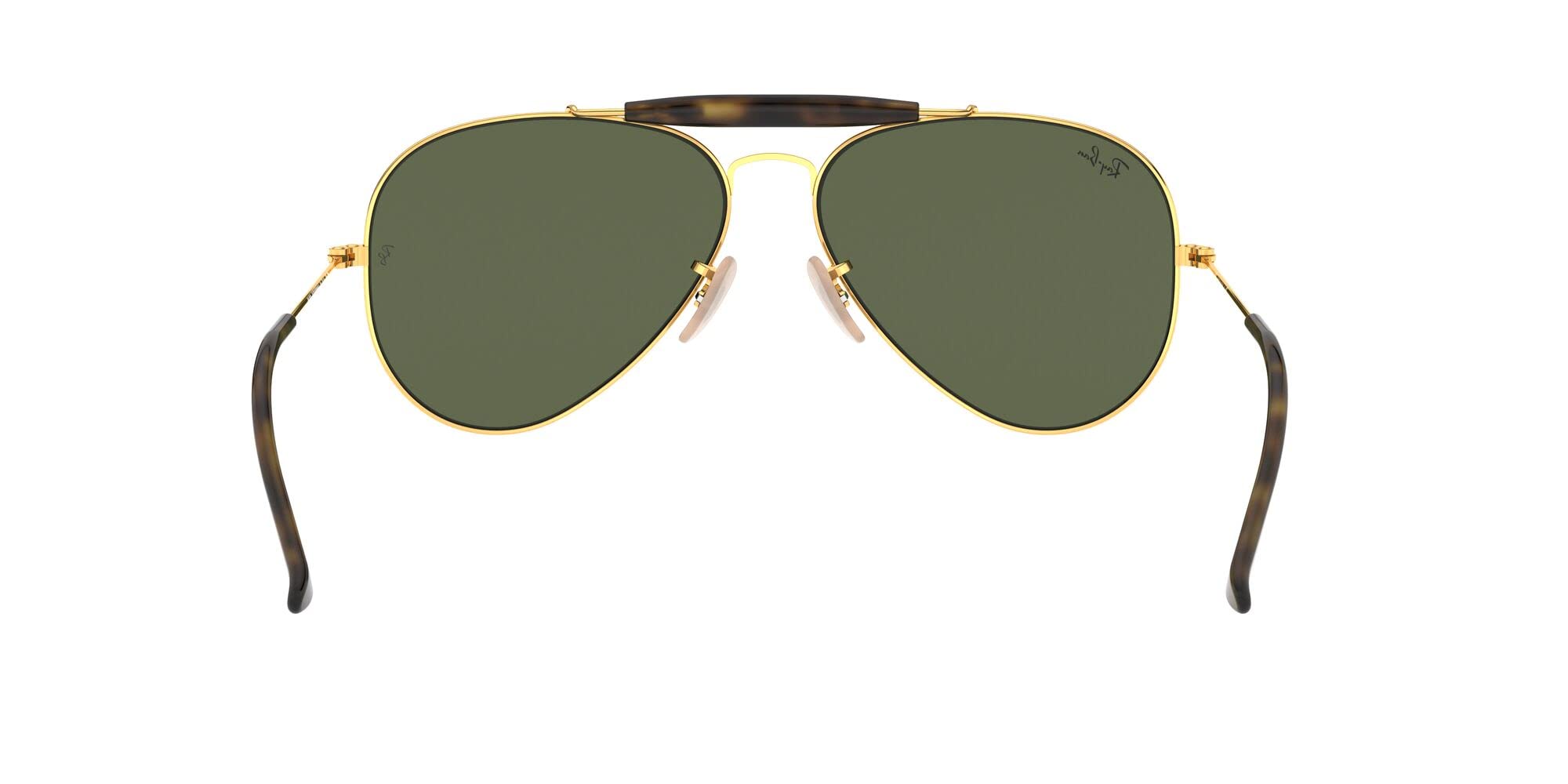 Ray-Ban RB3029 Outdoorsman II Aviator Sunglasses for Men & Women - Polarized UV Protection Lenses - Classic Pilot Style for Driving, Travel & Outdoor Activities