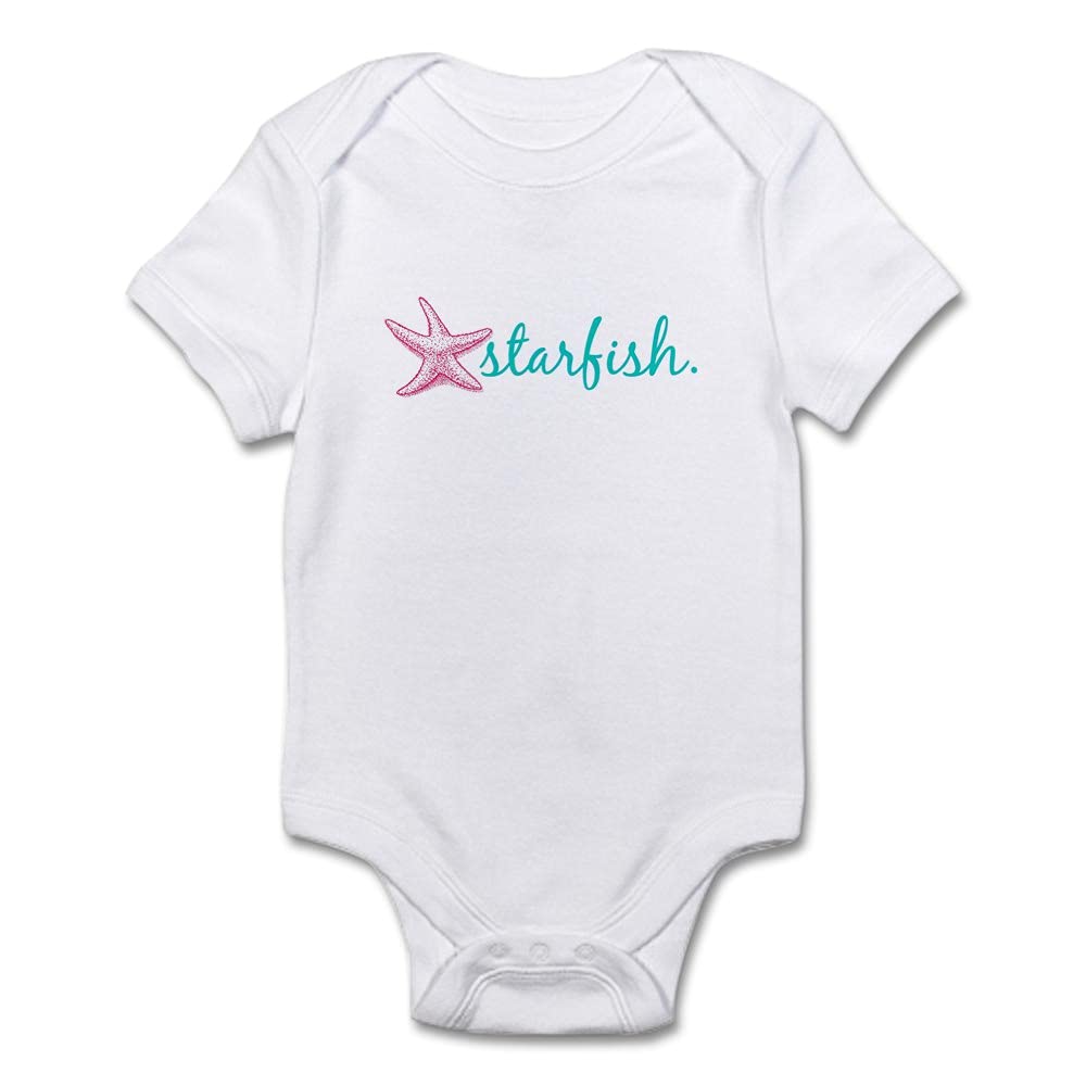 Adorable Starfish Print Baby Bodysuit - Soft Infant Romper for Boys & Girls | Perfect for Beach Outings, Photo Shoots & Casual Wear