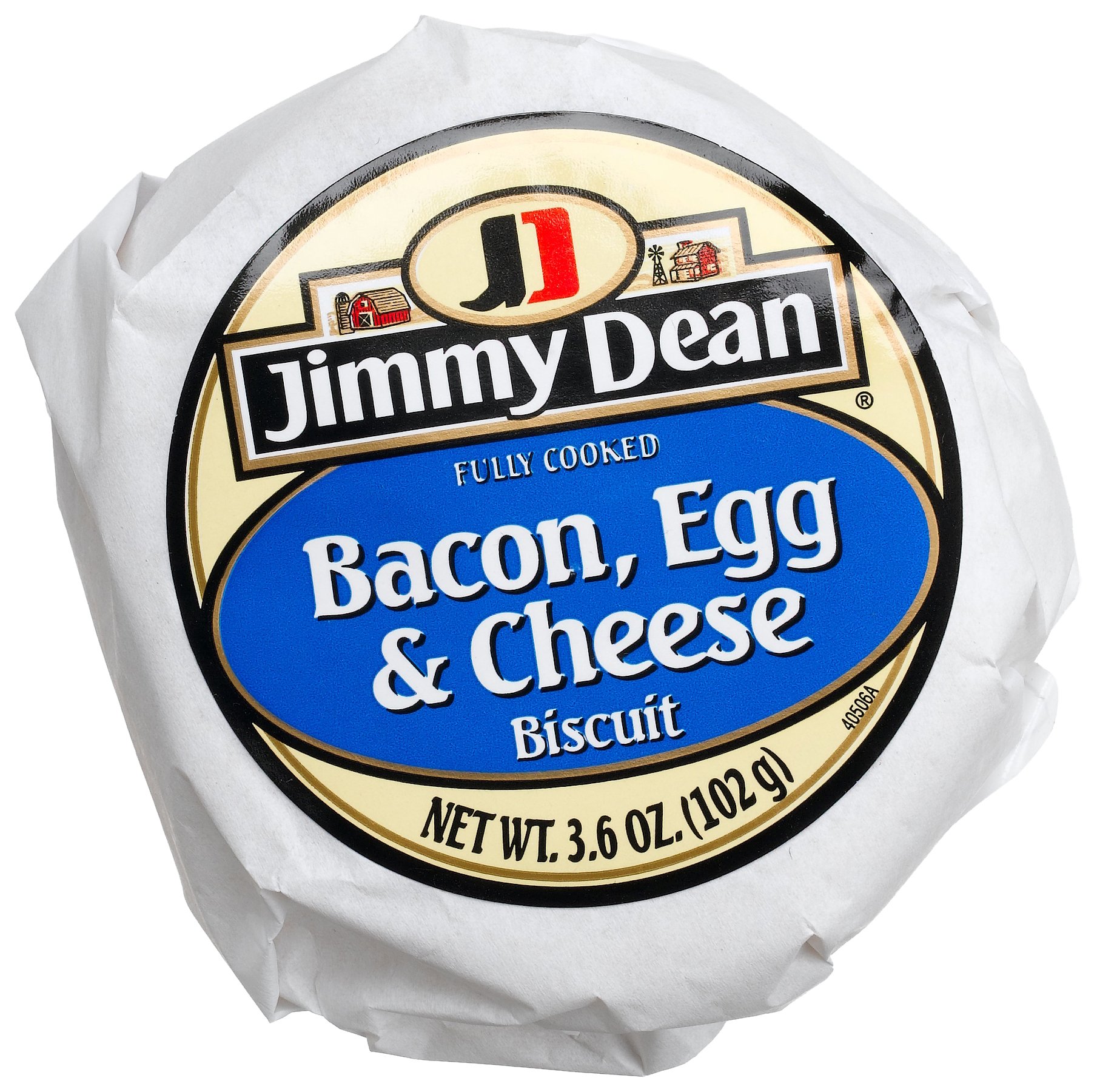 Jimmy Dean Frozen Bacon Egg & Cheese Biscuit Sandwich - 12 Pack (4.9 oz Each) | Quick Breakfast, On-the-Go Meal, Microwave Ready | Perfect for Busy Mornings, Office Snacks & Road Trips