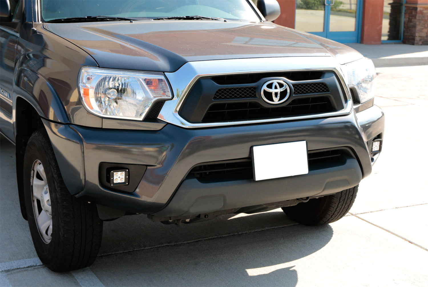 40W CREE Cubic LED Fog Lights with Mounting Bracket, Bezel & Wiring Kit - Compatible with 2012-2015 Toyota Tacoma | Off-Road, Night Driving & Foggy Weather Use