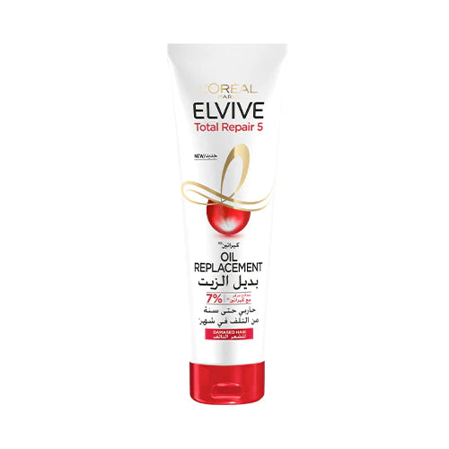 L'Oreal Elvive Total Repair 5 Oil Replacement - Hair Repair Treatment for Damaged & Dry Hair - Perfect for Daily Use & Salon-Like Results at Home
