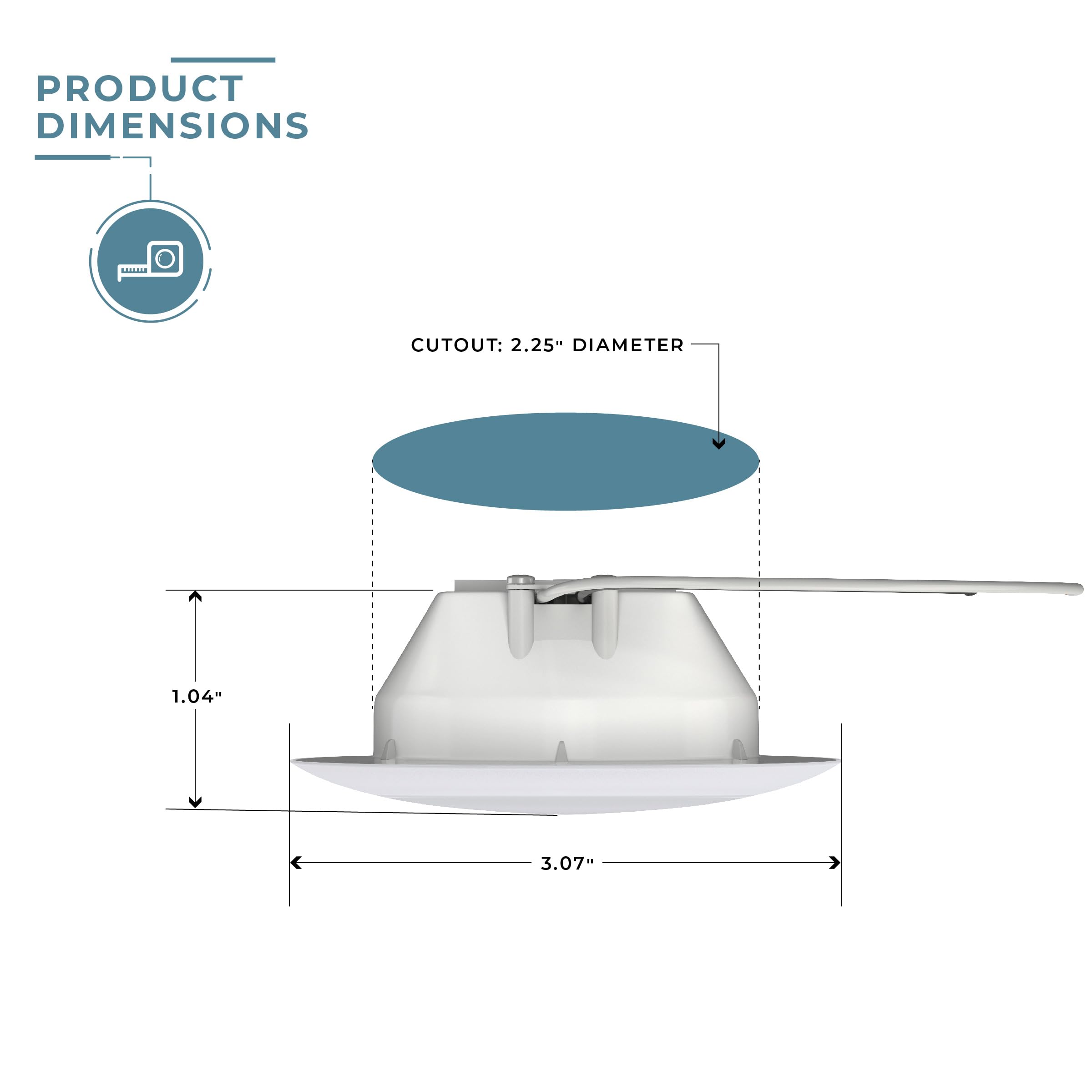 12V LED Recessed Ceiling Puck Lights for RV, Marine, Camper & Trailer - 3