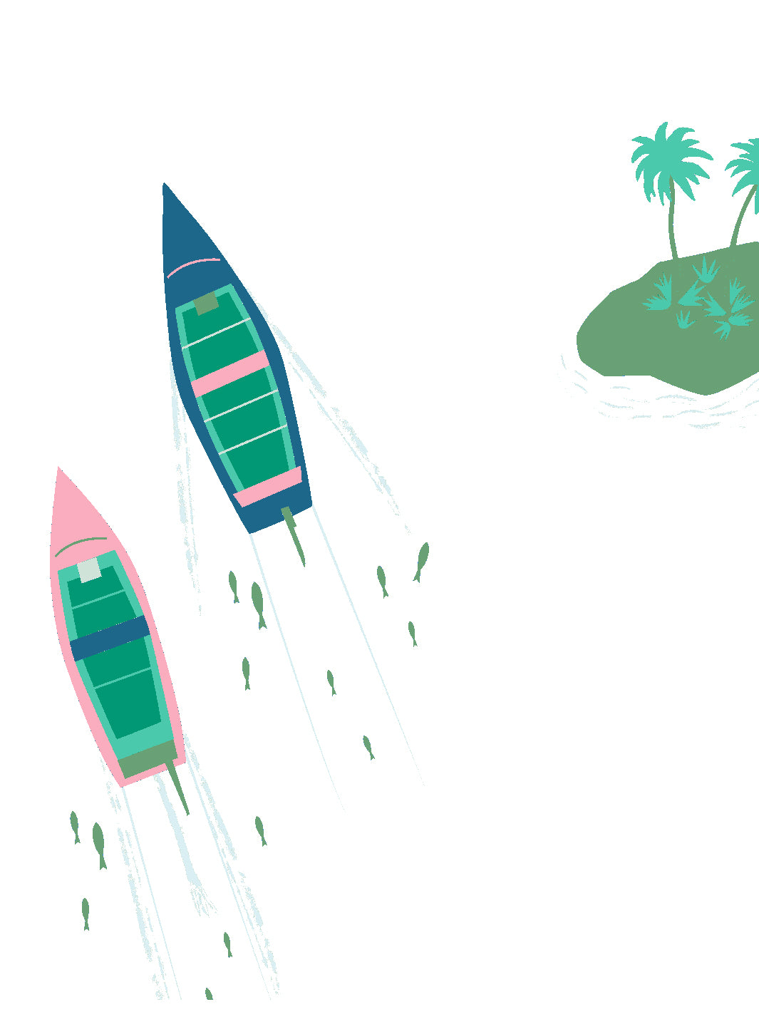 Island Boats Wallpaper by Tea Collection - White Coastal Nautical Theme for Bedroom, Bathroom & Living Room Decor