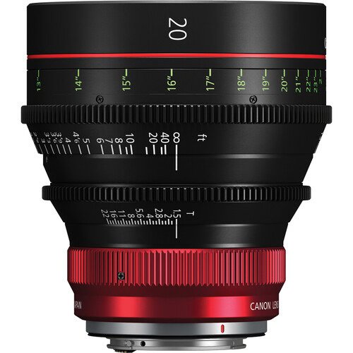 Canon CN-R 20mm T1.5 L F Cinema Prime Lens for RF Mount - Professional Wide-Angle Lens for Filmmaking, Vlogging & Low-Light Photography