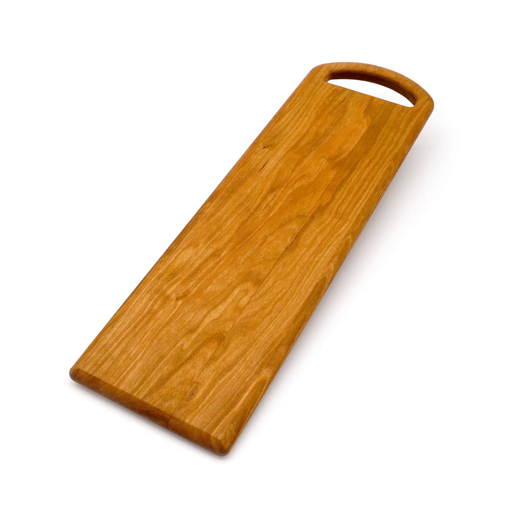 Premium J.K. Adams Cherry Wood Serving Board with Oval Handle - 20