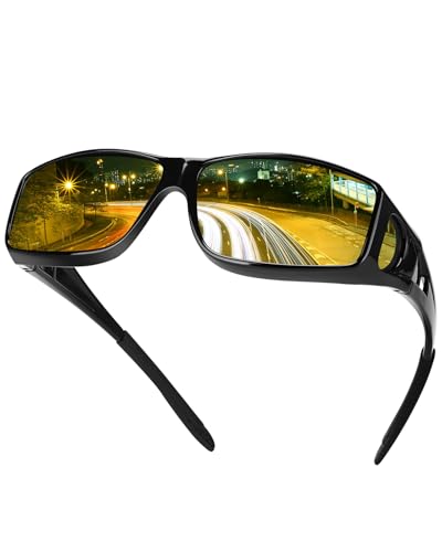 02 Glossy Black Frame/ Yellow Night Vision Lens