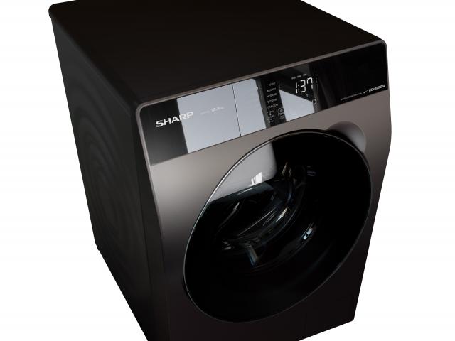 Sharp ES FW125SG 12.5KG Front Load Washing Machine with Free Gift - Energy Efficient, Quiet Operation for Apartments & Small Homes
