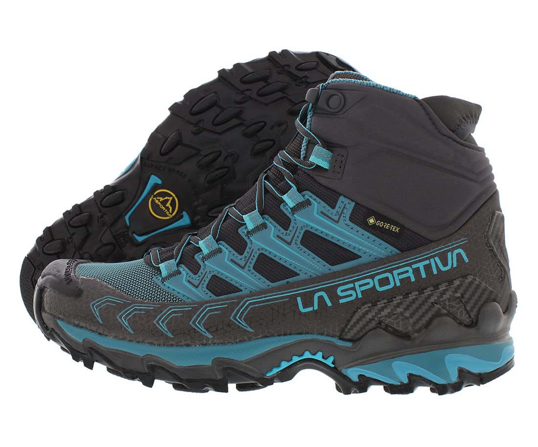 La Sportiva Women's Ultra Raptor II Mid GTX Wide Hiking Boots - Waterproof Trail Shoes for Outdoor Adventures, Backpacking & Mountain Trekking
