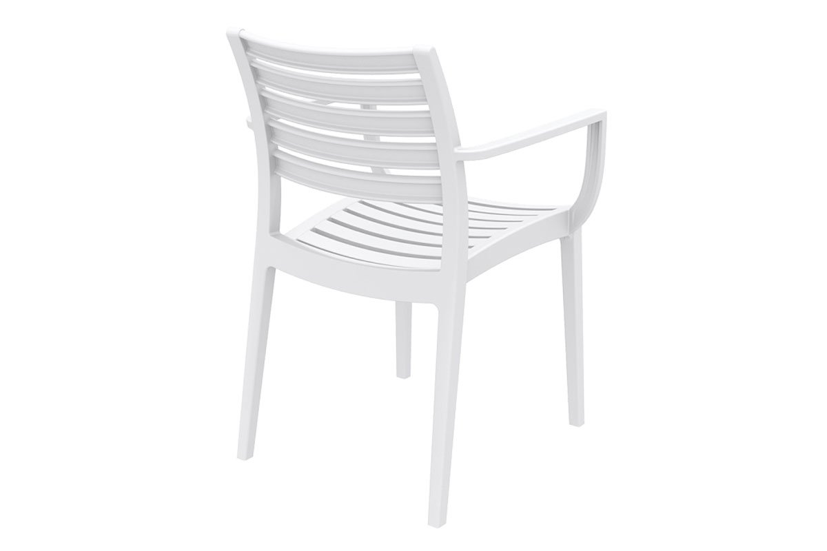 Artemis Outdoor Lounge Chair - Stackable, Weather-Resistant Patio Armchair for Poolside, Garden & Backyard Relaxation