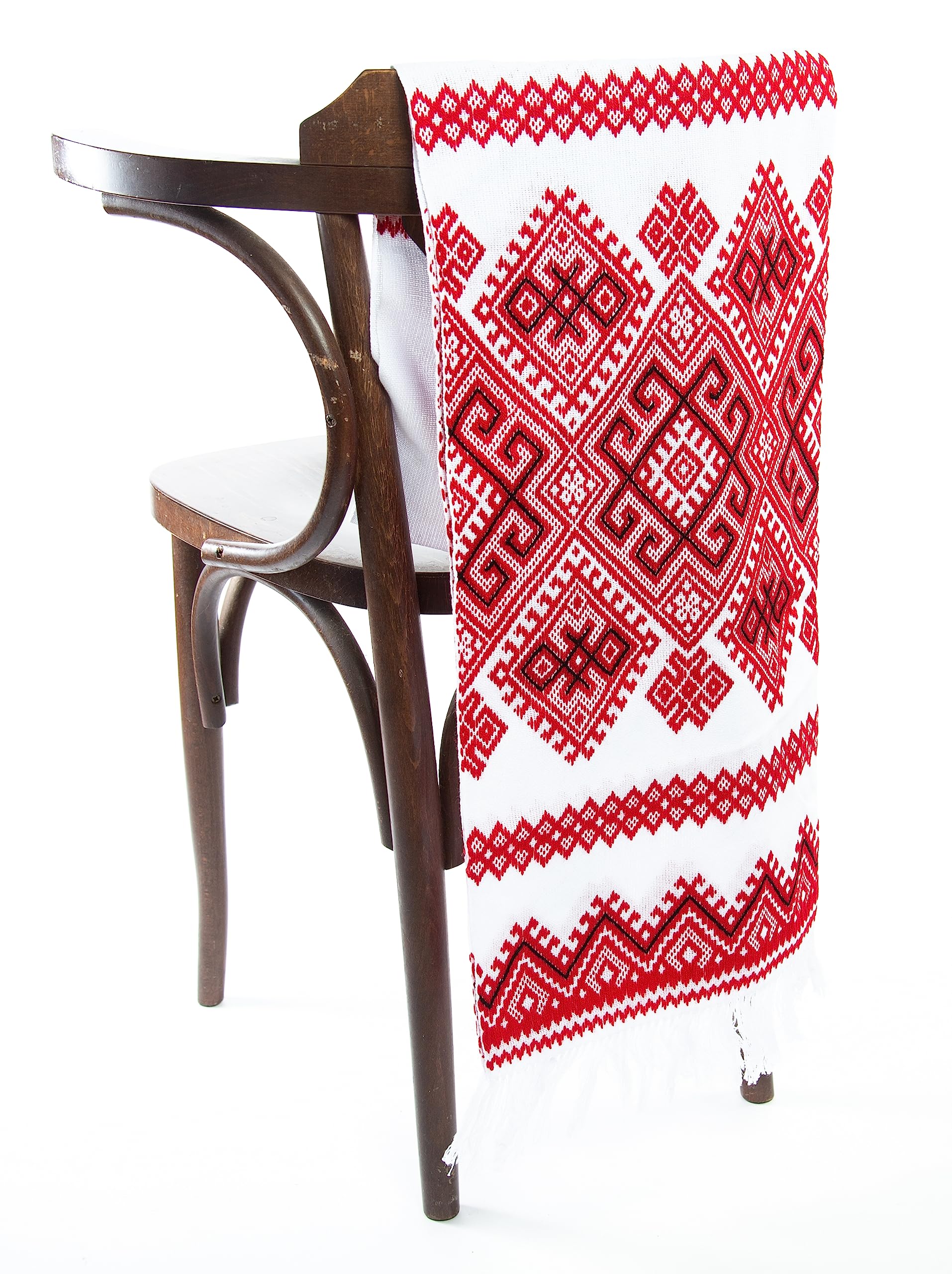 Handmade Ukrainian Embroidery Towels - Traditional Rushnyk Art for Kitchen Decor, Easter Gifts & Home Accessories (Red-Black Folk Pattern) | Perfect for Weddings, Holidays & Cultural Displays