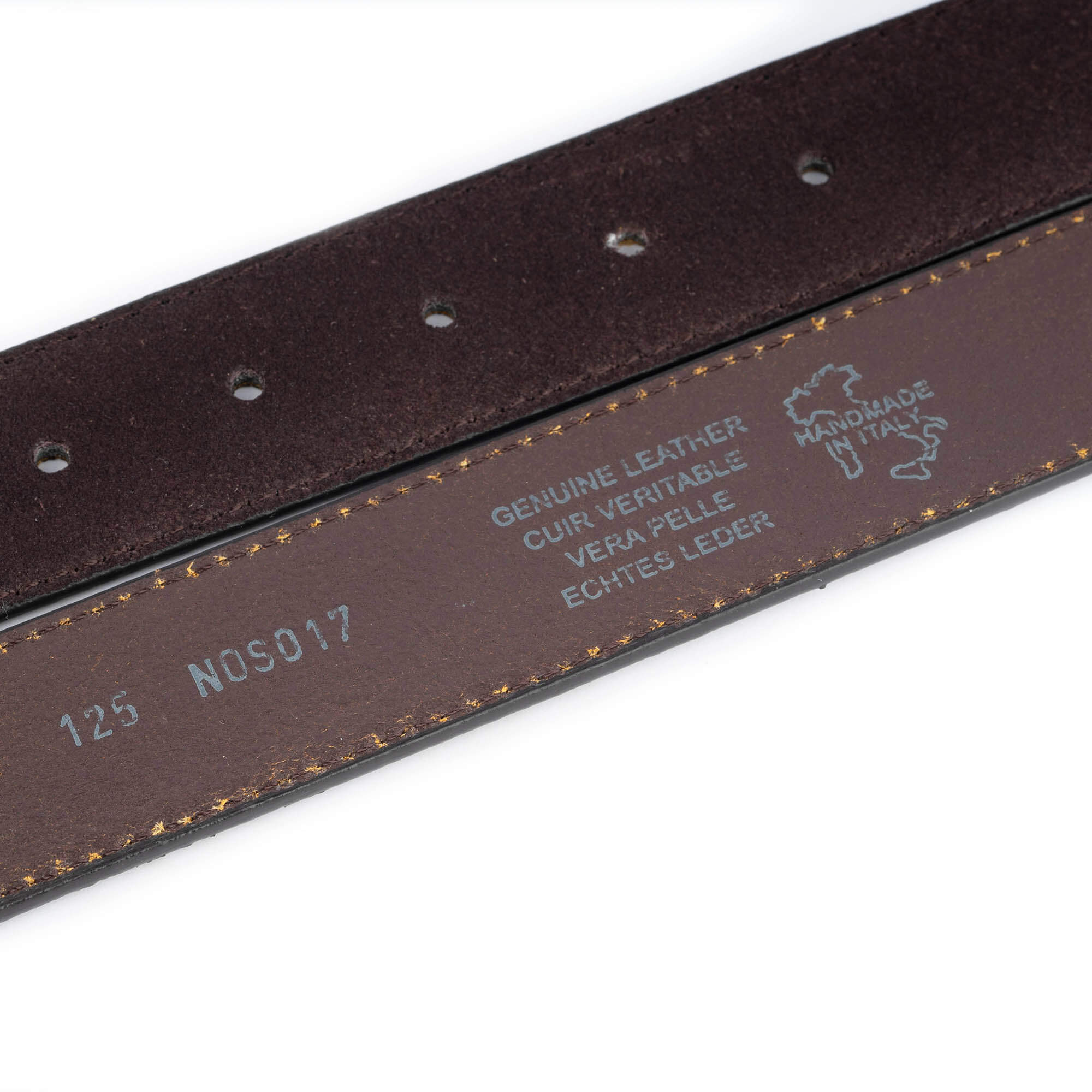 Dark Brown Suede Replacement Belt Strap for Ferragamo Buckles 35mm | Genuine Leather Accessory | Perfect for Dress Pants, Jeans & Formal Occasions
