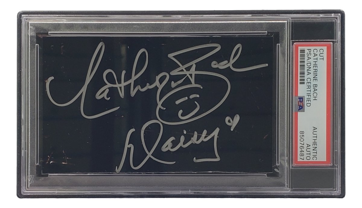 PSA/DNA Certified Catherine Bach Autographed Dukes of Hazzard Cut Signature - Collectible Memorabilia for Fans & TV Show Enthusiasts - Perfect for Display, Gifts, and Home Decor