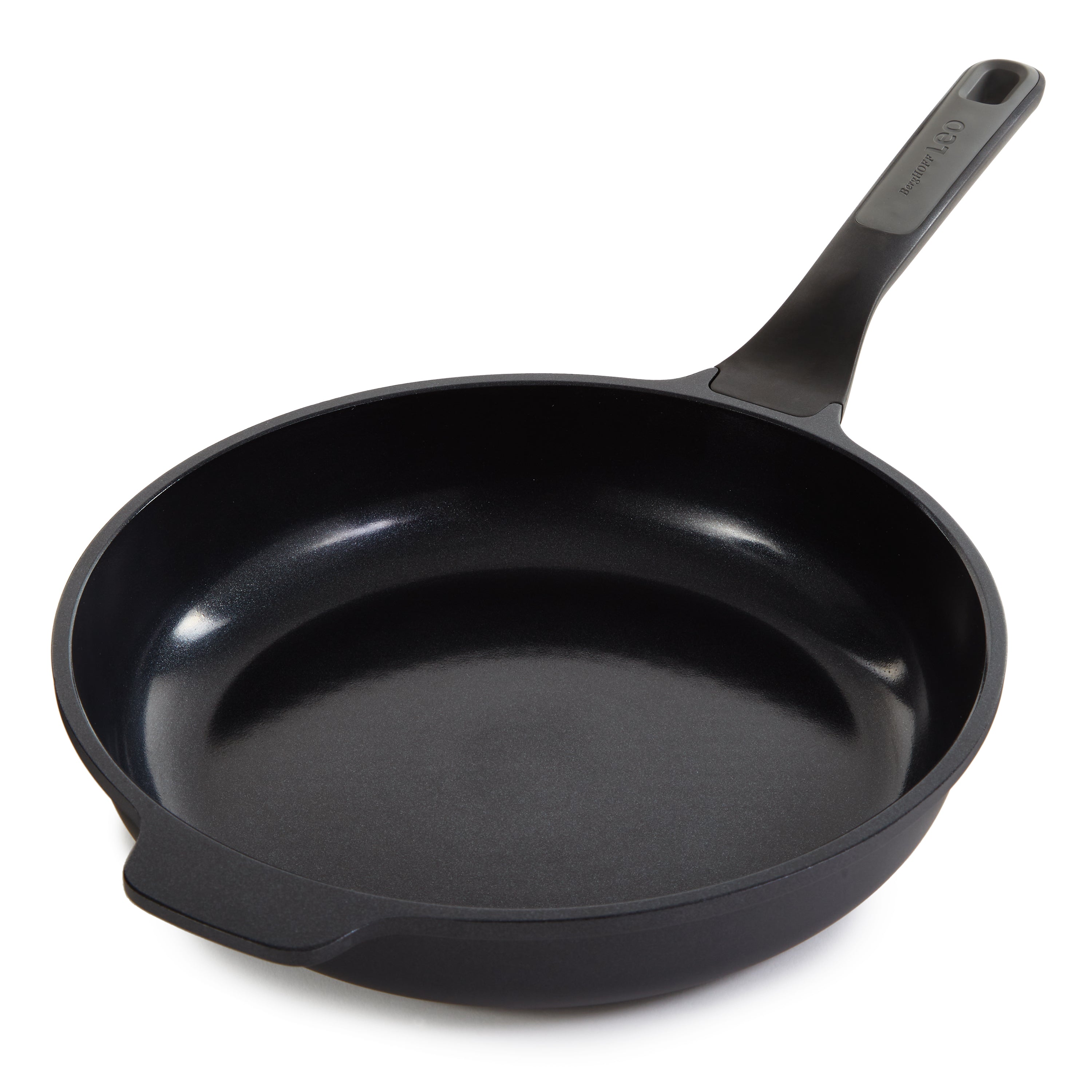 BergHOFF Leo Stone+ Nonstick Ceramic Aluminum Fry Pan 11 Inch - Eco-Friendly Recycled Cookware for Healthy Cooking | Perfect for Sautéing, Frying & Omelets