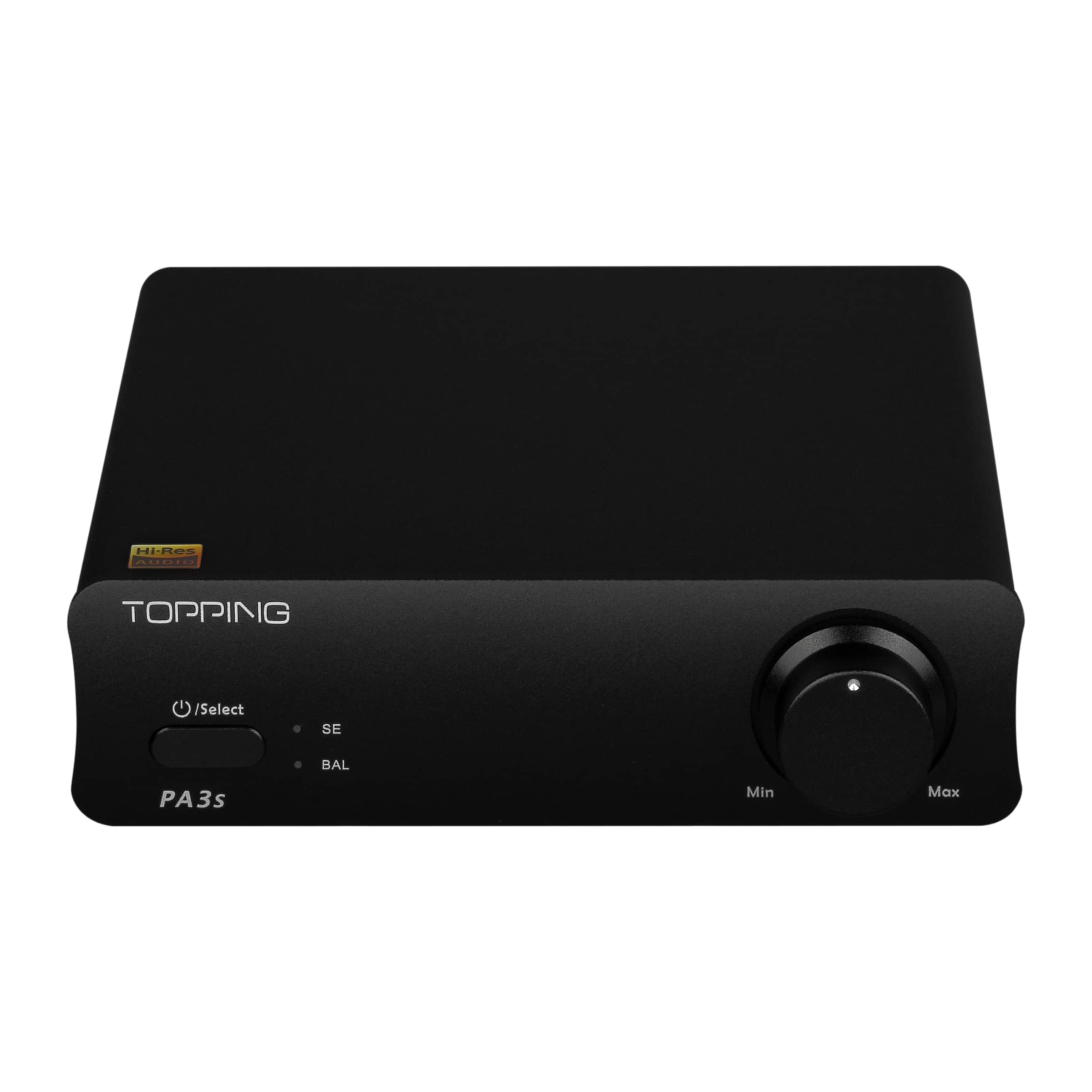 Topping PA3s Fully Balanced Class D Amplifier - 80W x 2 Power, MA12070 Chip, RCA/TRS Inputs - Perfect for Home Audio & Studio Use with DX3Pro+ (Black)