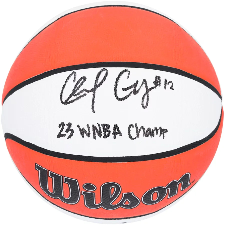 Authentic Chelsea Gray Signed WNBA Basketball - Las Vegas Aces COA Autograph with Inscription - Perfect for Sports Memorabilia Collectors & Fans