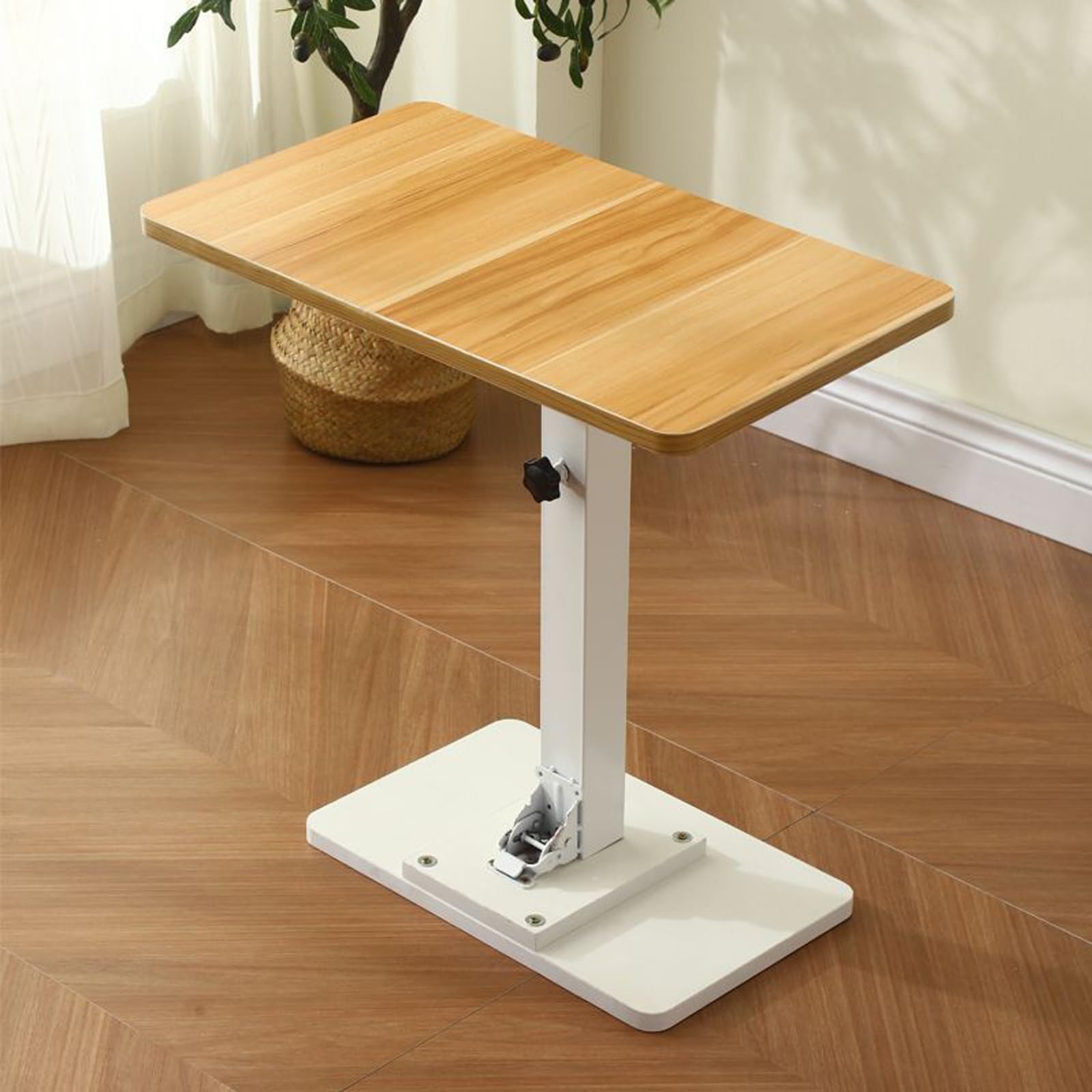 Upgraded Folding Adjustable Height RV Boat Table - 60x35cm (24x14in) - Perfect for RV, Marine, Yacht, Camping & Picnic Outdoor Use (Yellow)