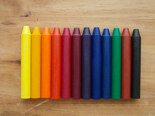 Filana 12 Stick Non-Toxic Organic Crayons for Kids - Safe & Vibrant Coloring for Art, School & Home Activities