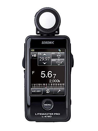 Sekonic L-478D LiteMaster Pro Touch Screen Light Meter - No Radio Transmitter - Perfect for Photography, Videography, and Studio Lighting