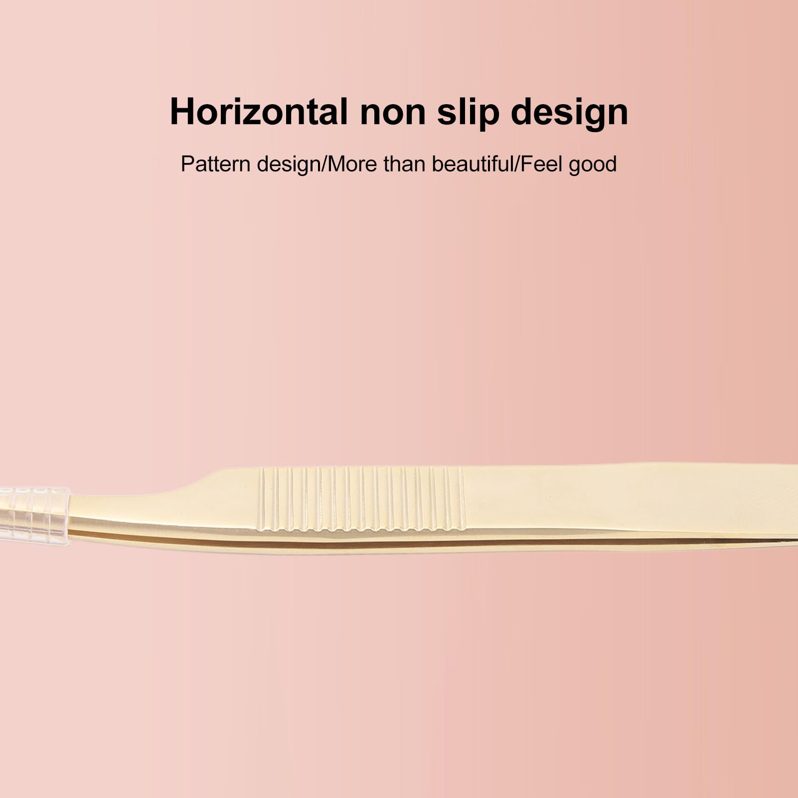Professional Golden Steel Eyelash Extension Tweezers with Fiber Tip - Precision Lash Tools for Salon & DIY Use at Home