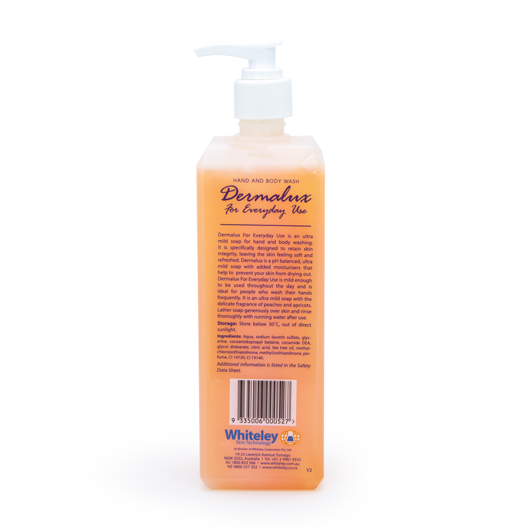 Dermalux Everyday Handwash - Gentle Moisturizing Hand Soap for Dry Skin - Perfect for Home, Office, and Travel Use