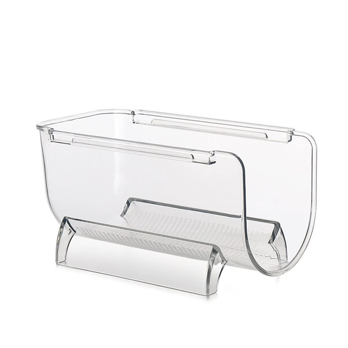 Stackable Plastic Wine Rack & Water Bottle Organizer for Countertop, Refrigerator, Cabinet - 2 Bottle Storage Solution | Perfect for Kitchen Organization, Small Space Saving & Beverage Display