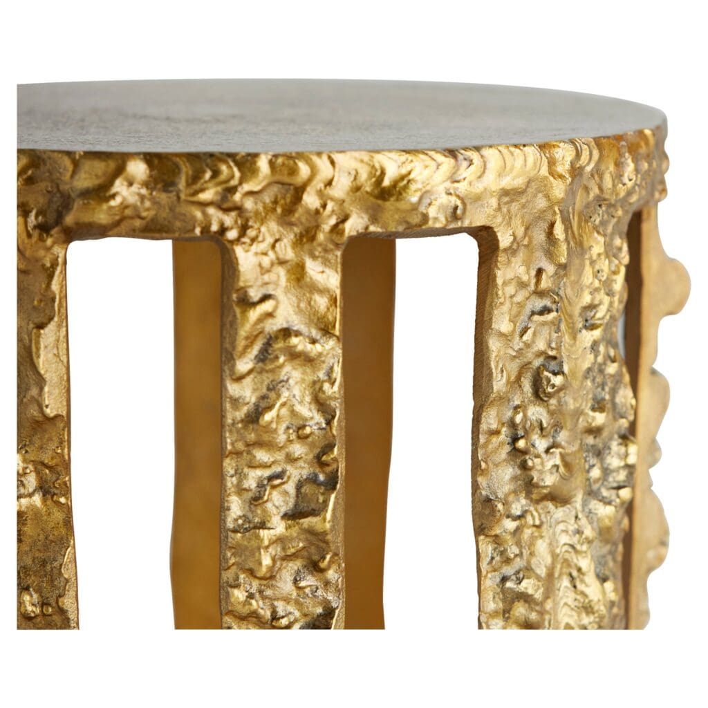 Cyan Design 11141 Lucila Small Gold Side Table - Elegant Accent Table for Living Room, Bedroom, or Office Decor