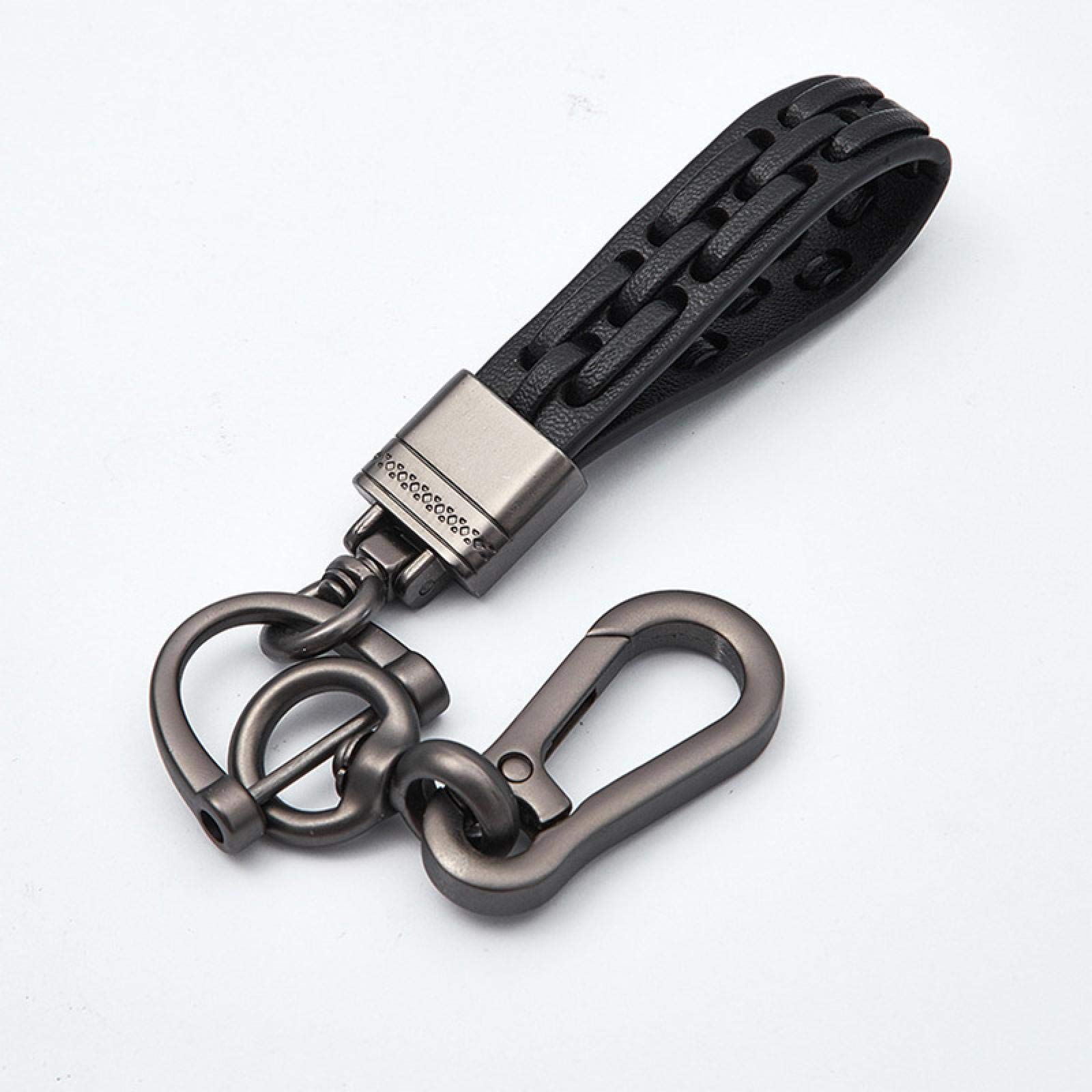 Leather Woven Key Chain for Men - Car Keys & Accessories - Perfect for Gifts & Daily Use