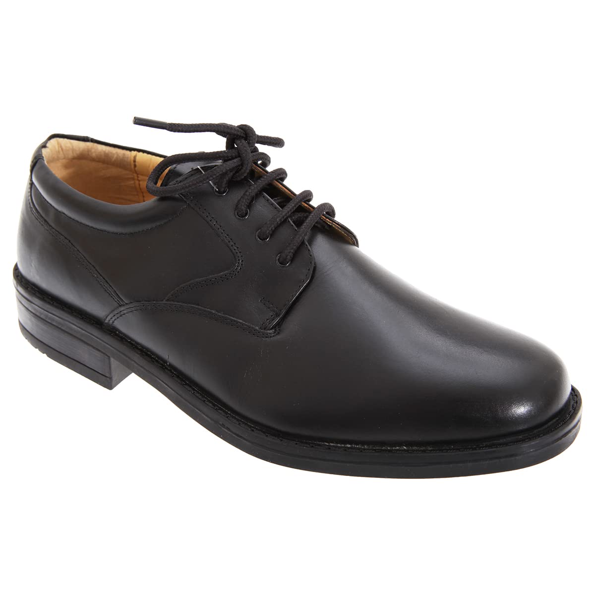 Men's Flexi Plain Leather Gibson Shoes - Comfortable & Stylish Casual Loafers for Work, Travel & Everyday Wear