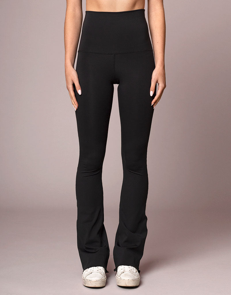 Freestyle Flare Legging Black - High Waisted Yoga Pants for Women, Stretchy Bootcut Workout Leggings - Perfect for Yoga, Gym, Running & Casual Wear