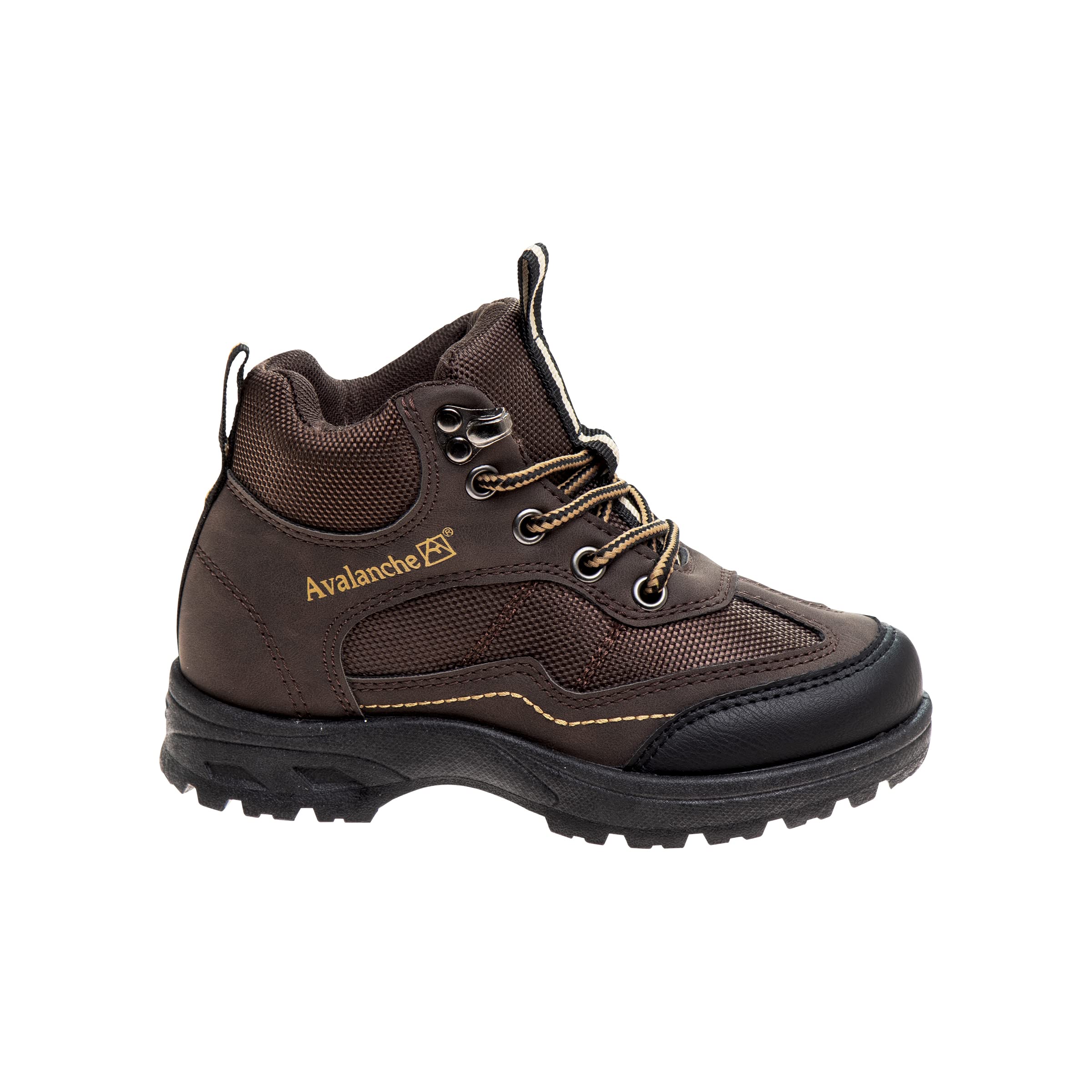 Avalanche Kids Hiking Boots - Waterproof Outdoor Boots for Boys & Girls, Comfortable Lace-Up Construction Work Shoes - Perfect for Hiking, Camping & Outdoor Adventures