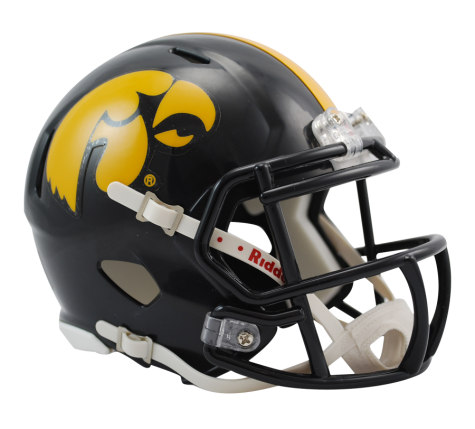 Iowa Hawkeyes Riddell Speed Mini Helmet - Authentic College Football Collectible for Display, Gifts & Fan Cave Decor