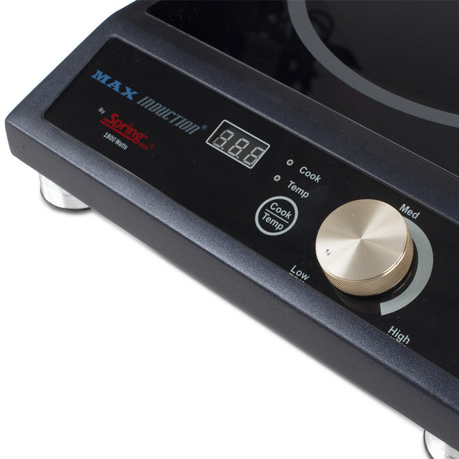 Max Induction Cooktop 1800W - Fast, Energy-Efficient Portable Electric Stove for Home & Kitchen - Perfect for Boiling, Frying, Simmering & Cooking