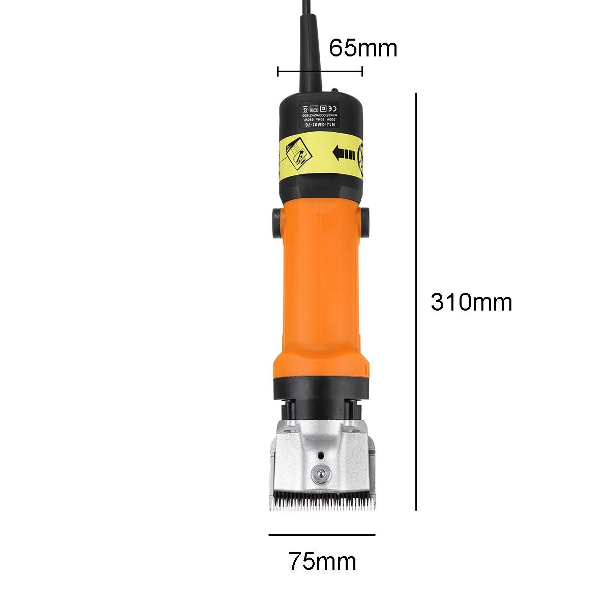 Professional 690W Heavy Duty Electric Horse Hair Clipper - 6-Speed Adjustable Low Vibration Equine Shears for Pet & Livestock Grooming | Perfect for Show Horses, Farm Animals & Veterinary Use