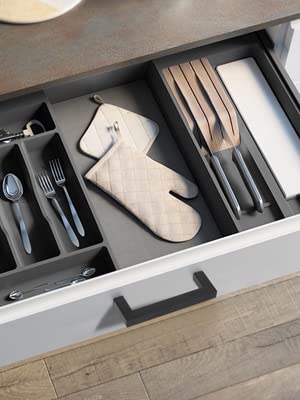 Probrico 100 Pack 3-3/4 Inch Square Cabinet Handles - Flat Black Kitchen Cabinet Pulls & Drawer Handles - Durable Cabinet Hardware for Kitchen, Closet, Wardrobe & Bedroom Furniture (Perfect for Modern Home Renovation & DIY Projects)