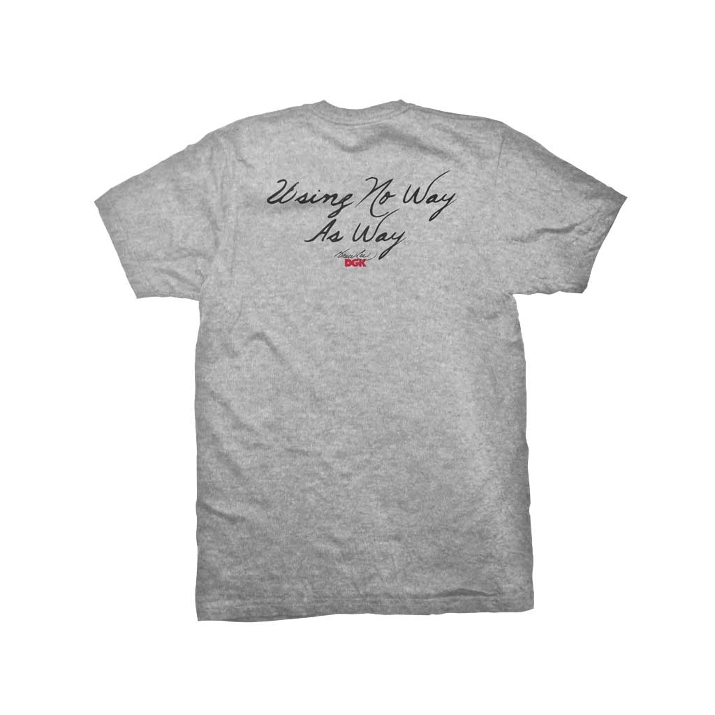 DGK x Bruce Lee No Way as Way Graphic Tee - Athletic Heather Cotton T-Shirt for Streetwear & Casual Outfits | Men's Fashion & Hip Hop Style