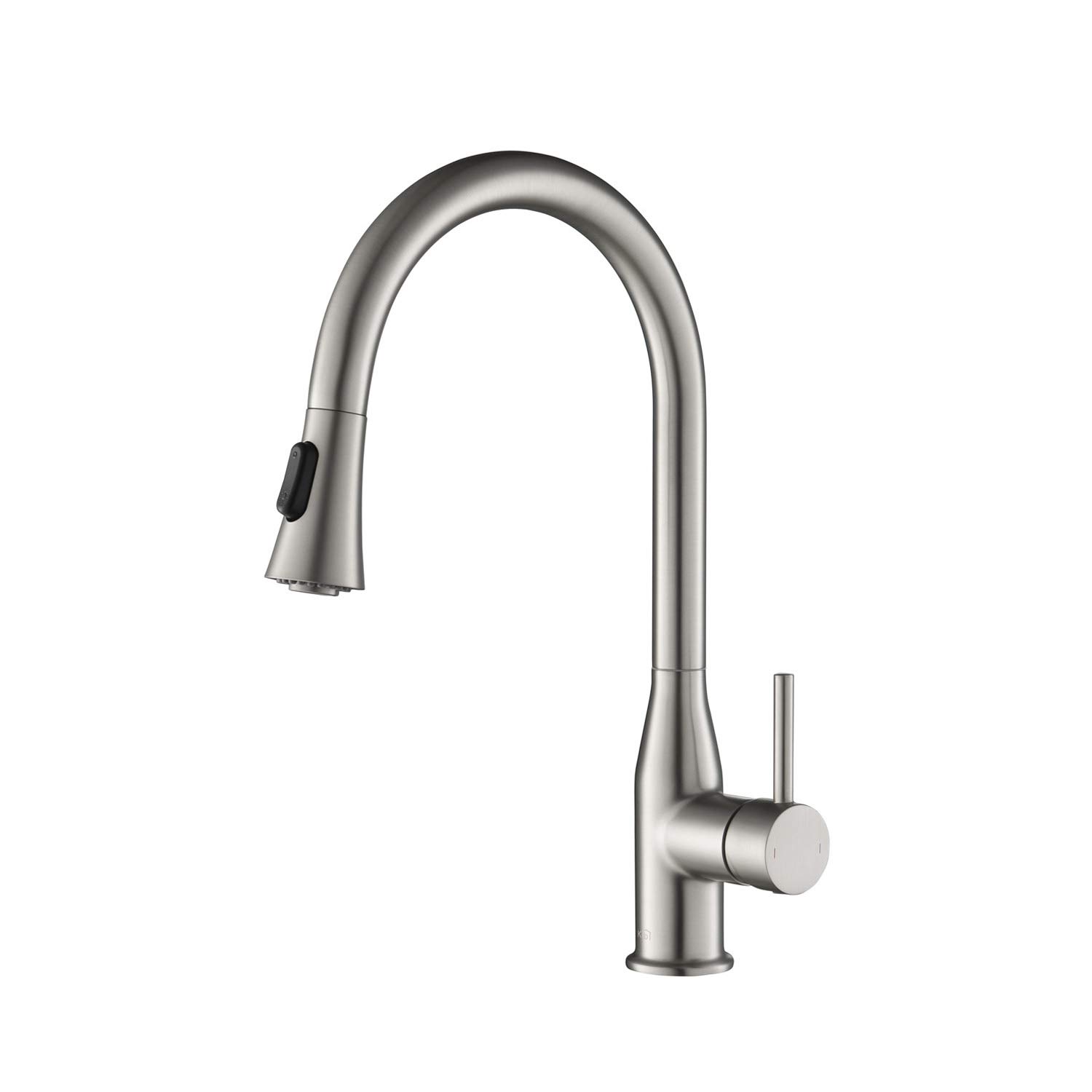 KIBI Napa High Arc Kitchen Faucet with Sprayer - Lead-Free Brass for Modern Kitchens