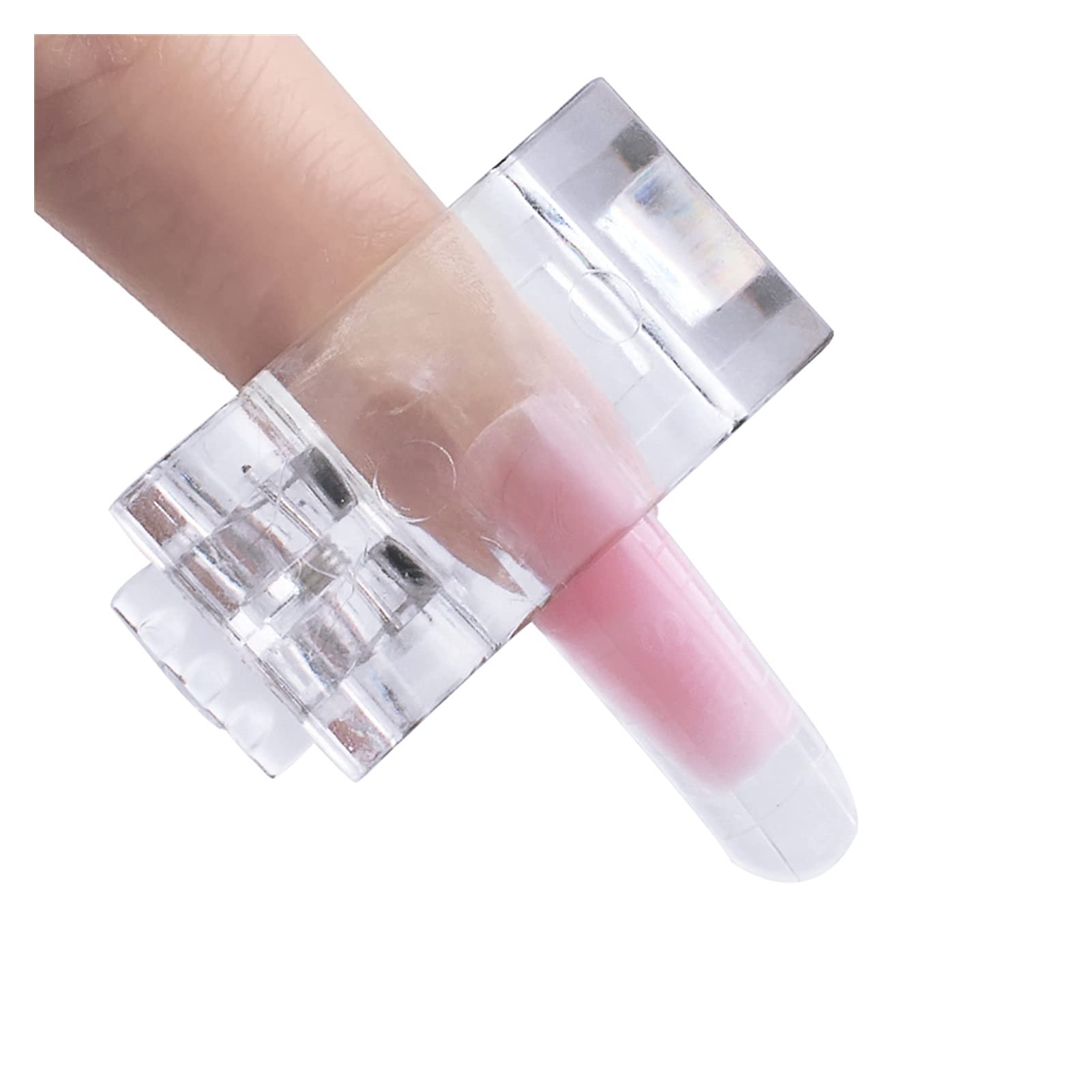 Professional Nail Glue & Plastic Nail Mold Holder Set - Transparent Nail Clips for Extending & Shaping - Manicure Accessories for Salon & Home DIY Nail Art