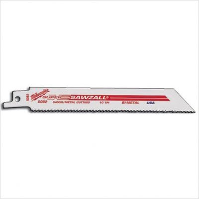Milwaukee 48-01-6093 8-Inch 8/12 TPI Sawzall Blades (50-Pack) - Heavy-Duty Demolition & Metal Cutting Blades for Construction, Renovation & DIY Projects