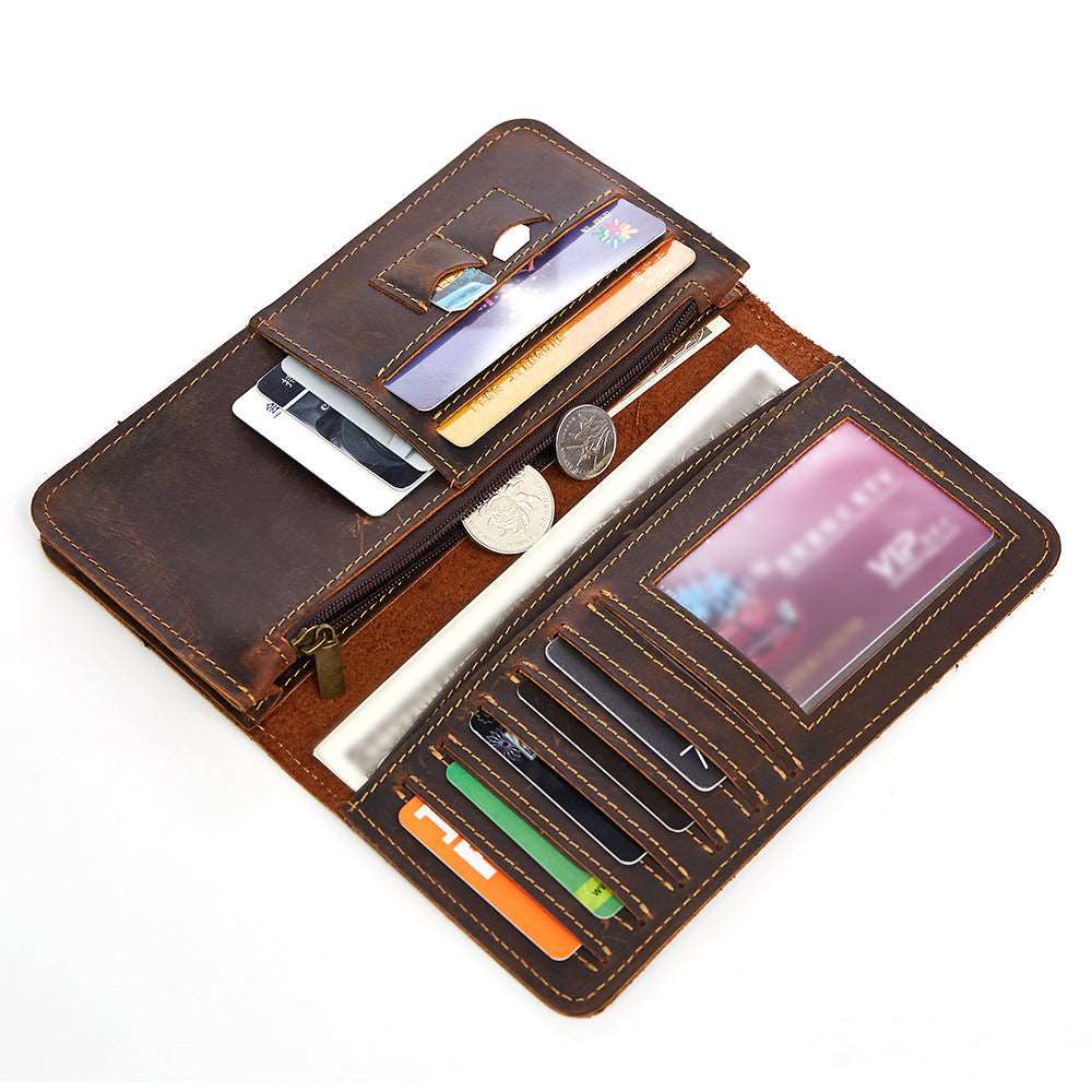 Premium Genuine Leather Wallet for Men - RFID Blocking, Slim & Stylish - Perfect for Everyday Carry, Travel & Business Use