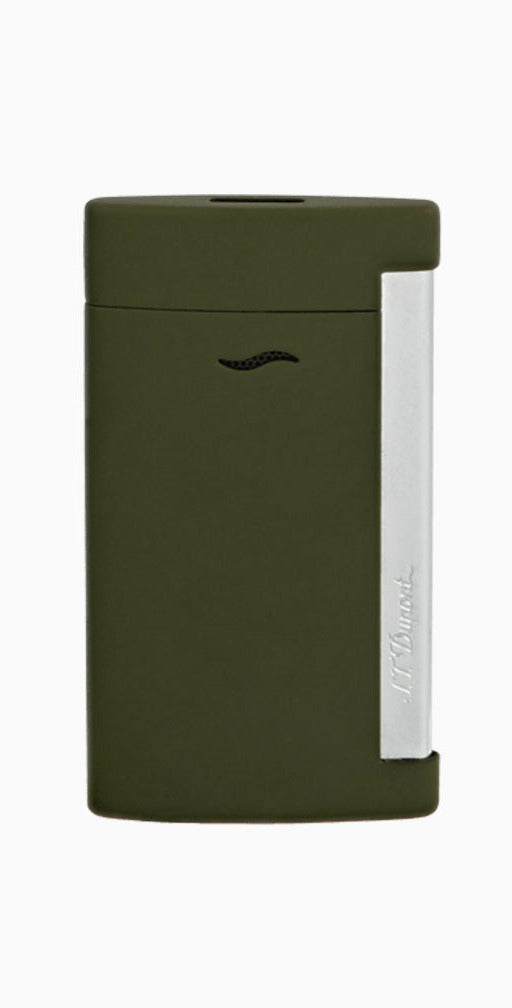 ST Dupont Slim 7 Lighter - Matte Khaki Finish | Premium Butane Cigarette Lighter | Perfect for Cigars, Cigarettes & Outdoor Use