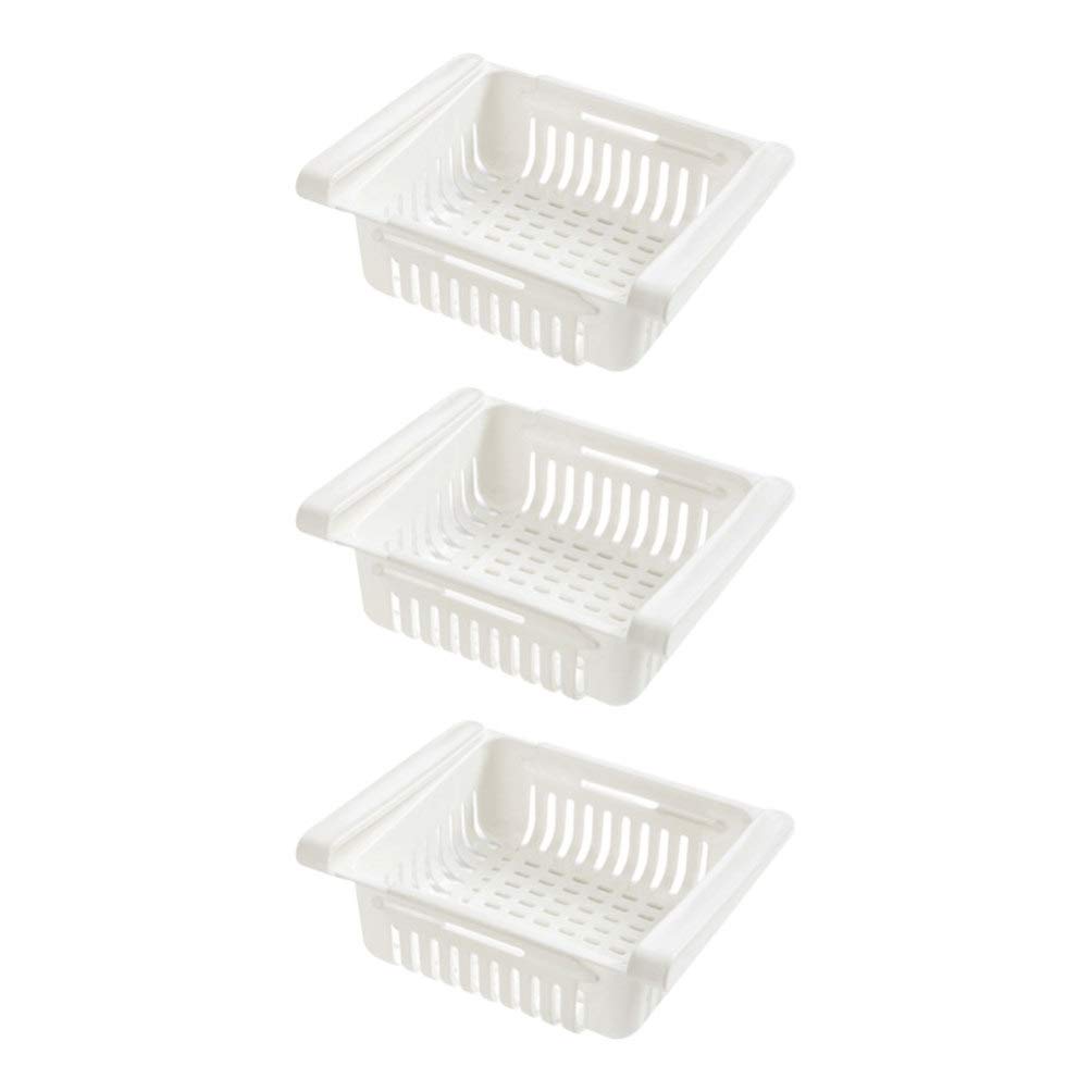 3-Piece Kitchen Crisper Containers for Fresh Produce Storage - Airtight Vegetable & Fruit Organizer for Fridge, Pantry, and Countertop Use