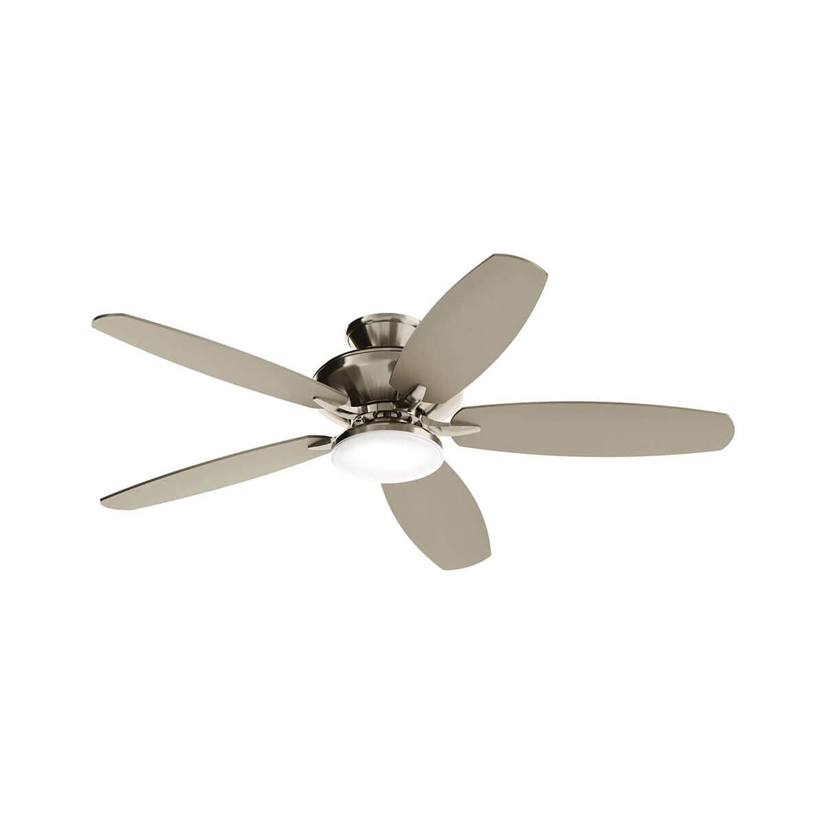 Kichler 52 Inch Modern Ceiling Fan with LED Light - Energy Efficient Indoor Cooling for Living Room, Bedroom & Office