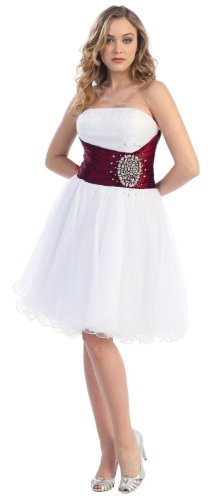 Fairytailes Strapless Cocktail Dress for Prom, Party, Homecoming - Elegant Junior Formal Gown #2611 | Perfect for Dances, Weddings & Special Occasions