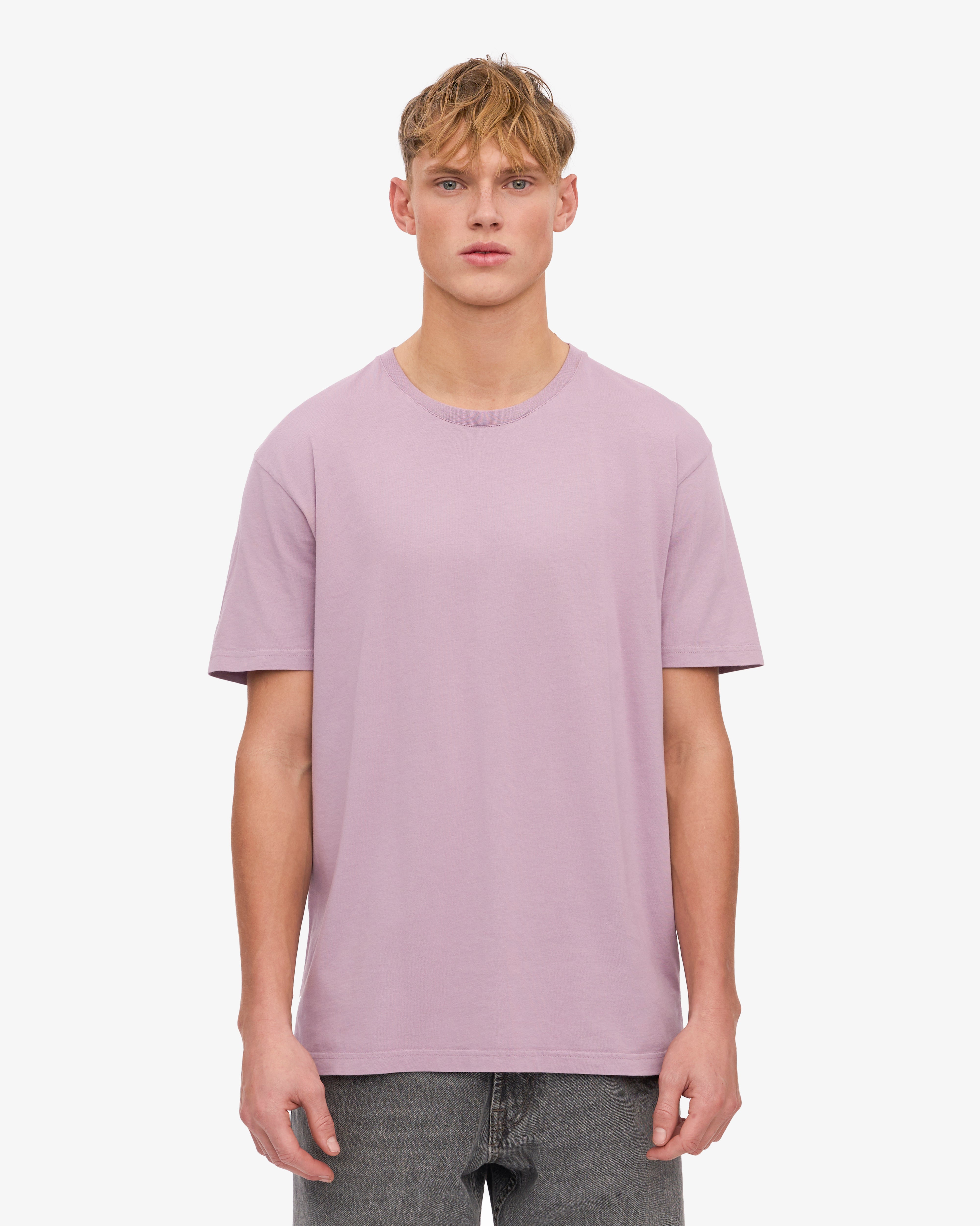 Classic Organic Cotton T-Shirt for Women - Soft & Comfortable Pearly Purple Tee - Perfect for Casual Wear, Yoga & Everyday Outfits