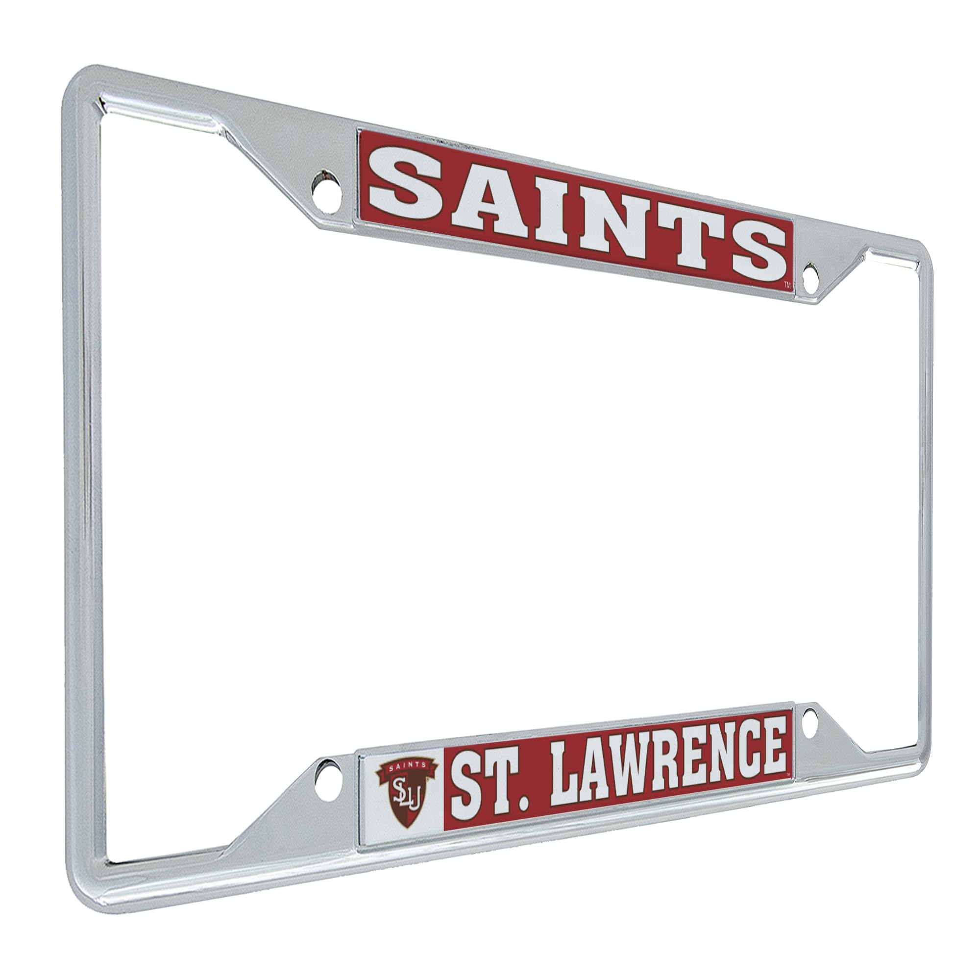 Desert Cactus St. Lawrence University Saints Metal License Plate Frame - Car Accessories for Front or Rear Bumper - Mascot-Themed Tag Holder - Perfect for Alumni Gifts & School Spirit Car Decor