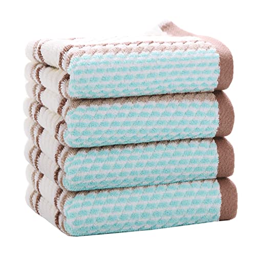 4 Brown Hand Towels