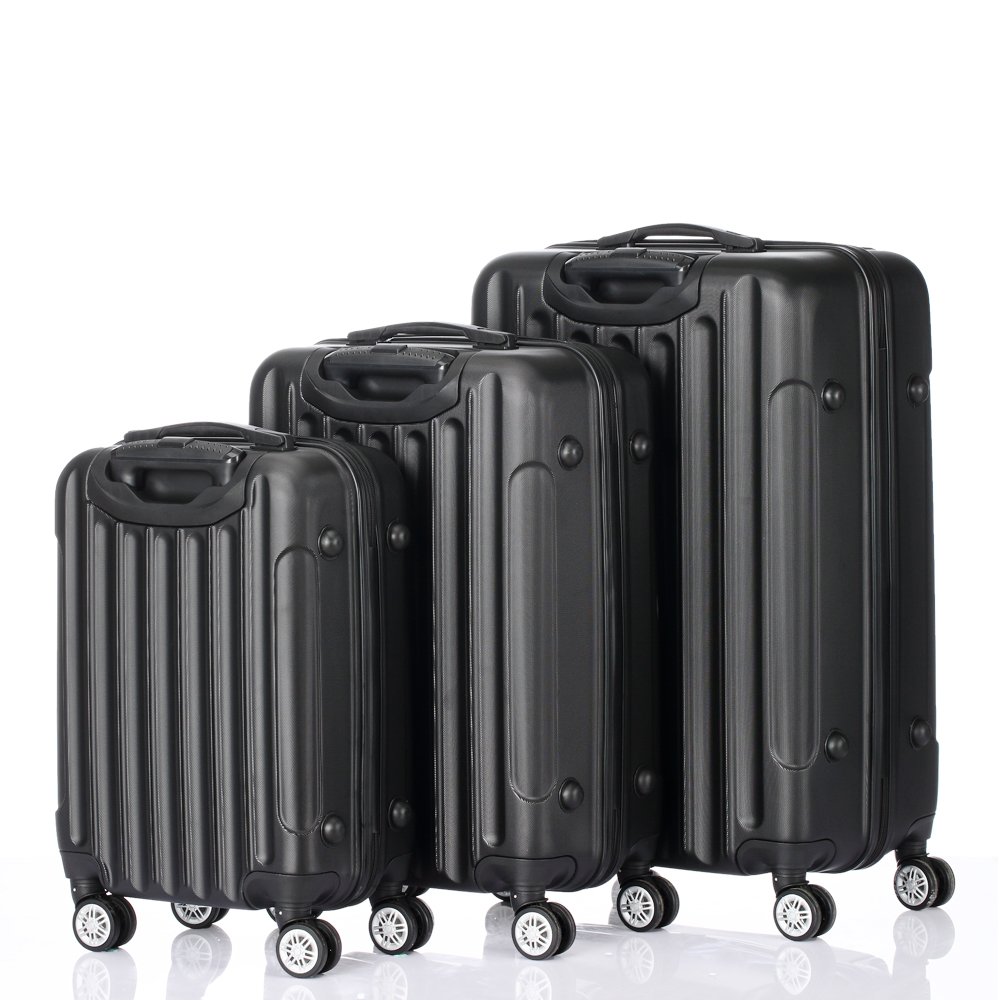 3-in-1 Hardside Luggage Set with Spinner Wheels & TSA Lock - 20