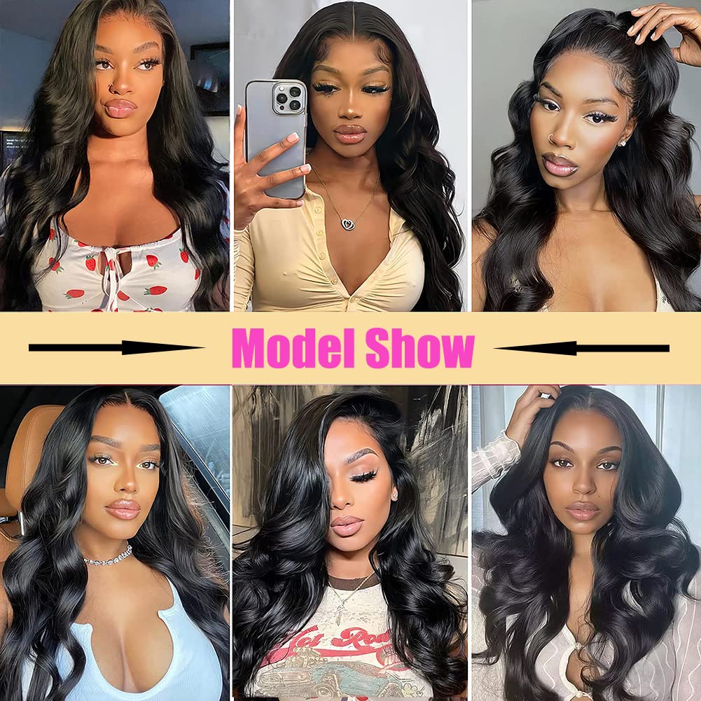 22 24 26 Inch Brazilian Body Wave Human Hair Bundles - 100% Unprocessed Virgin Hair Extensions (3 Bundles) for Weaving, Styling & Everyday Wear | Perfect for Salon, Party & Special Occasions