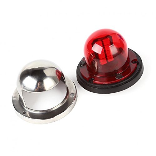 LEANINGTECH Marine LED Bow Navigation Lights - 12V Stainless Steel Waterproof Boat Yacht Lights for Pontoon Sailing | Perfect for Night Cruising, Fishing & Water Safety