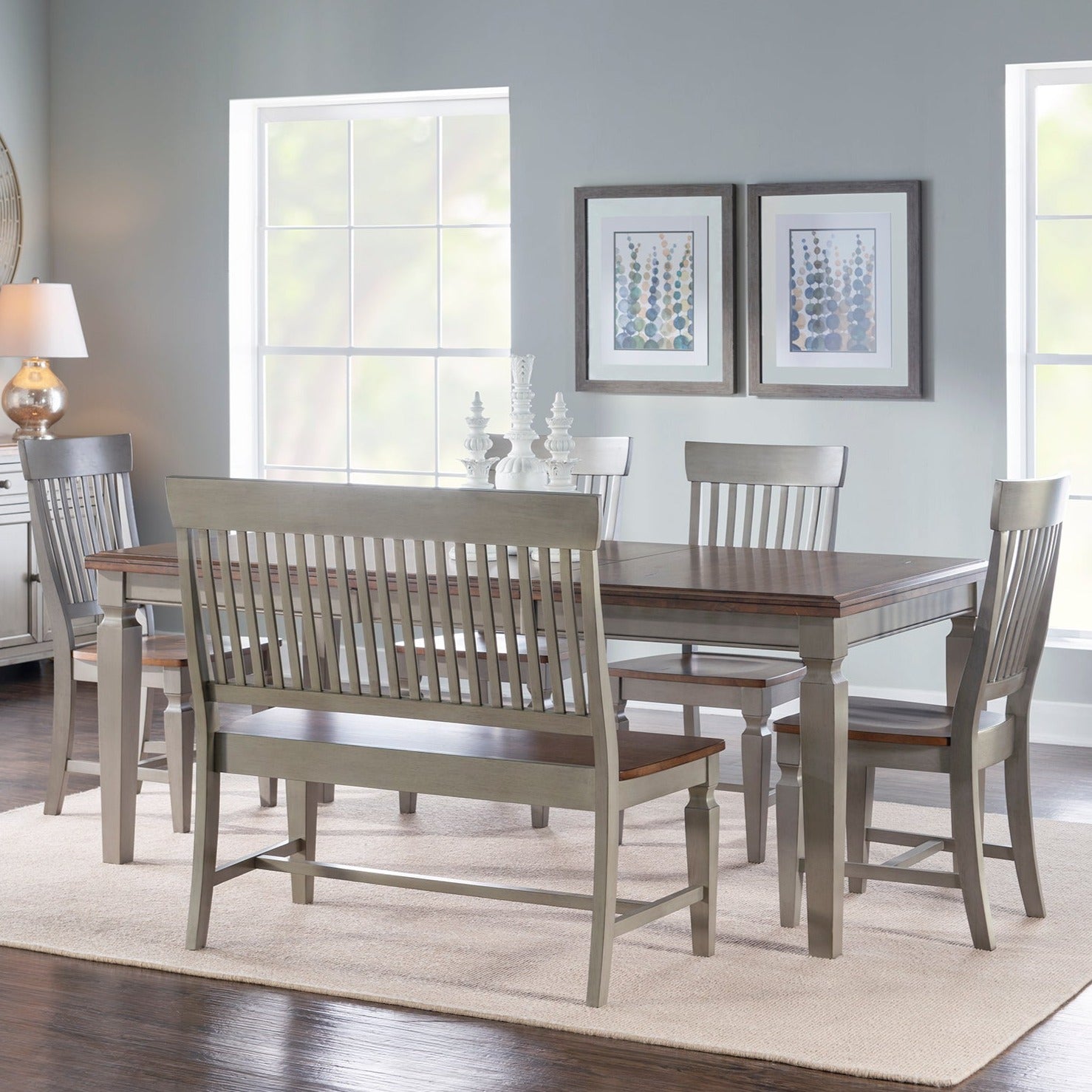 Vista Adjustable Height Leg Table Set - Modern & Sturdy Dining or Office Desk - Perfect for Home, Kitchen, Office & Workspace Use